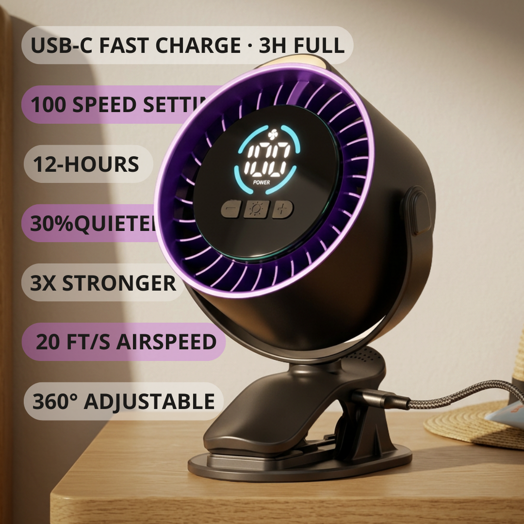 Clip-On Baby Cooling Fan
