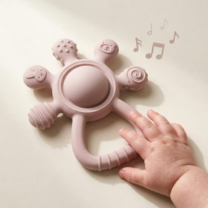 Sensory Teething Rattle - 3-in-1 Relief from the First Tooth