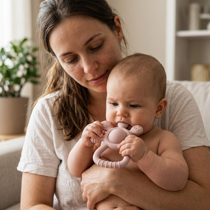 Sensory Teething Rattle - 3-in-1 Relief from the First Tooth