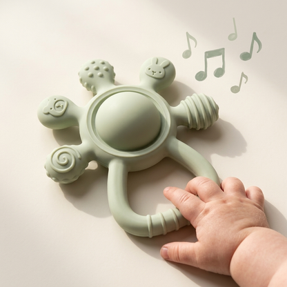 Sensory Teething Rattle - 3-in-1 Relief from the First Tooth